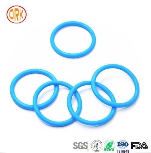 0.5mm - 1000mm 568 Blue Silicone Sealing Rubber Ring RoHS Rubber Flat O Rings
