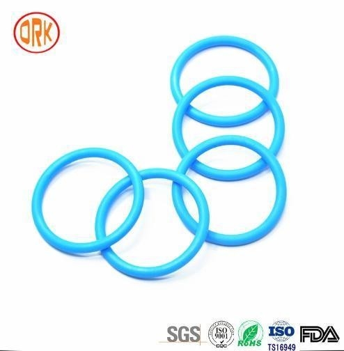 0.5mm - 1000mm 568 Blue Silicone Sealing Rubber Ring RoHS Rubber Flat O Rings