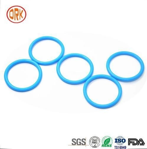 0.5mm - 1000mm 568 Blue Silicone Sealing Rubber Ring RoHS Rubber Flat O Rings