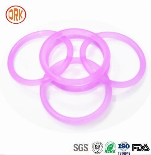 Customization Purple Translucent Silicone Rubber O Ring Seal Ring Gasket For Shaft Seal