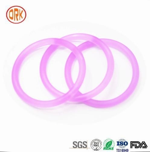 Customization Purple Translucent Silicone Rubber O Ring Seal Ring Gasket For Shaft Seal