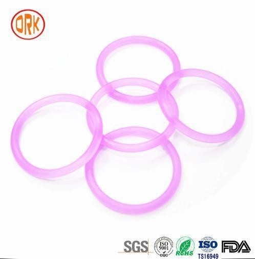 Customization Purple Translucent Silicone Rubber O Ring Seal Ring Gasket For Shaft Seal