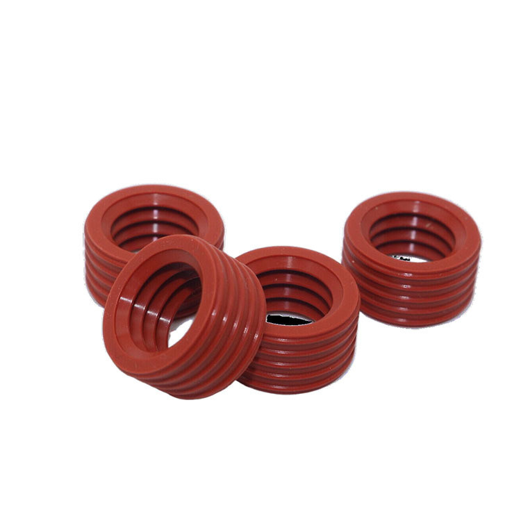 Customized Red U-Shaped NBR USH Hydraulic Seal Rings for Energy Storage Connector