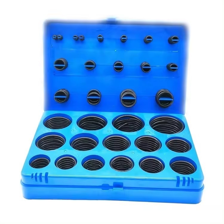 NBR O Ring Valve Rubber Seal Assortment Kit 382 Pcs Black O Rings For Hydraulic Repair