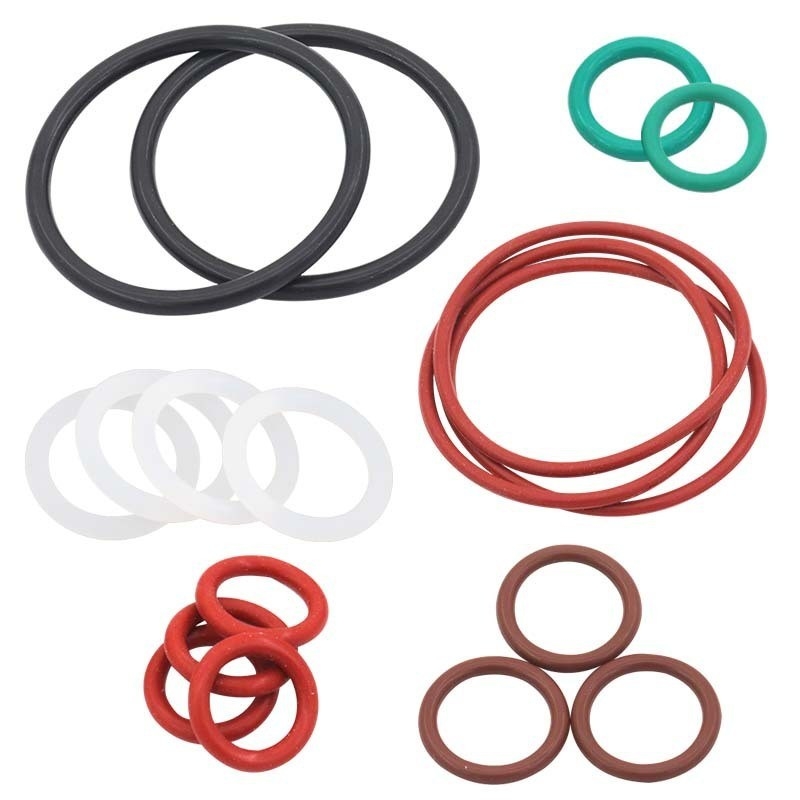 Customizable NBR EPDM FKM NR SBR As568 Flat Rubber O Ring for Excavator Machine Seals