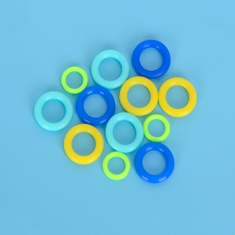 REACH Certified Customized Silicone O-Ring in Red and Black with Heat Resistant Seals