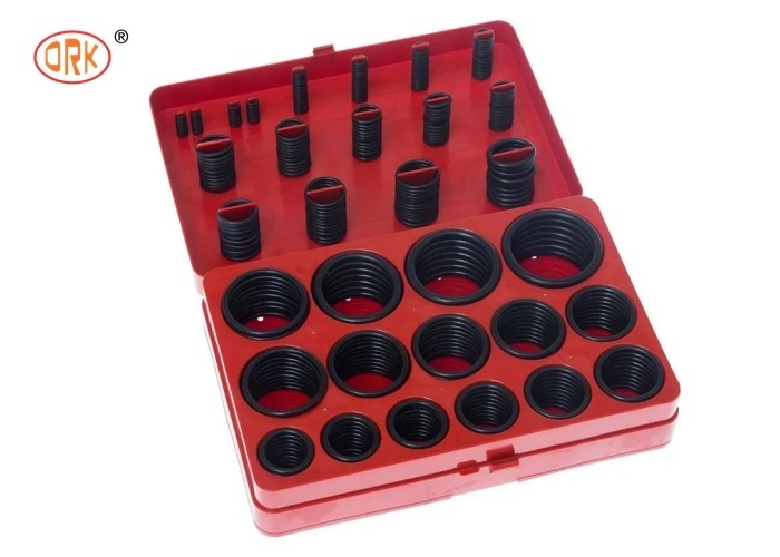 Good Oil Resistance Black NBR 70 Shore A O-Ring Kit Box for Excavator Hydraulic Cylinder