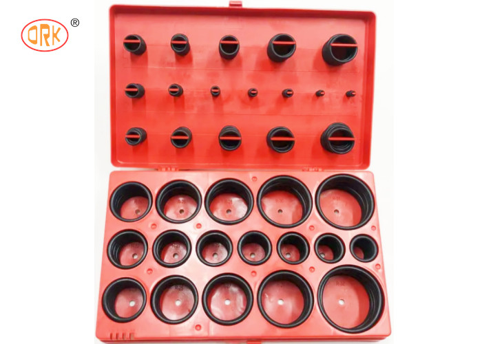Good Oil Resistance Black NBR 70 Shore A O-Ring Kit Box for Excavator Hydraulic Cylinder