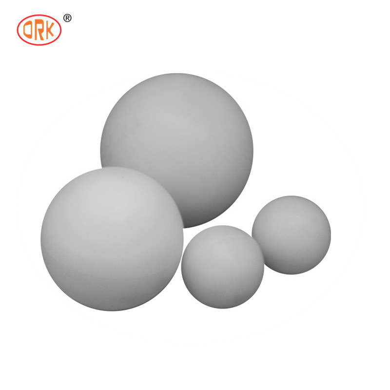 White Custom Non-Standard Good Tensile Strength and Elongation Nitrile Rubber Ball Cutting for Industrial Needs
