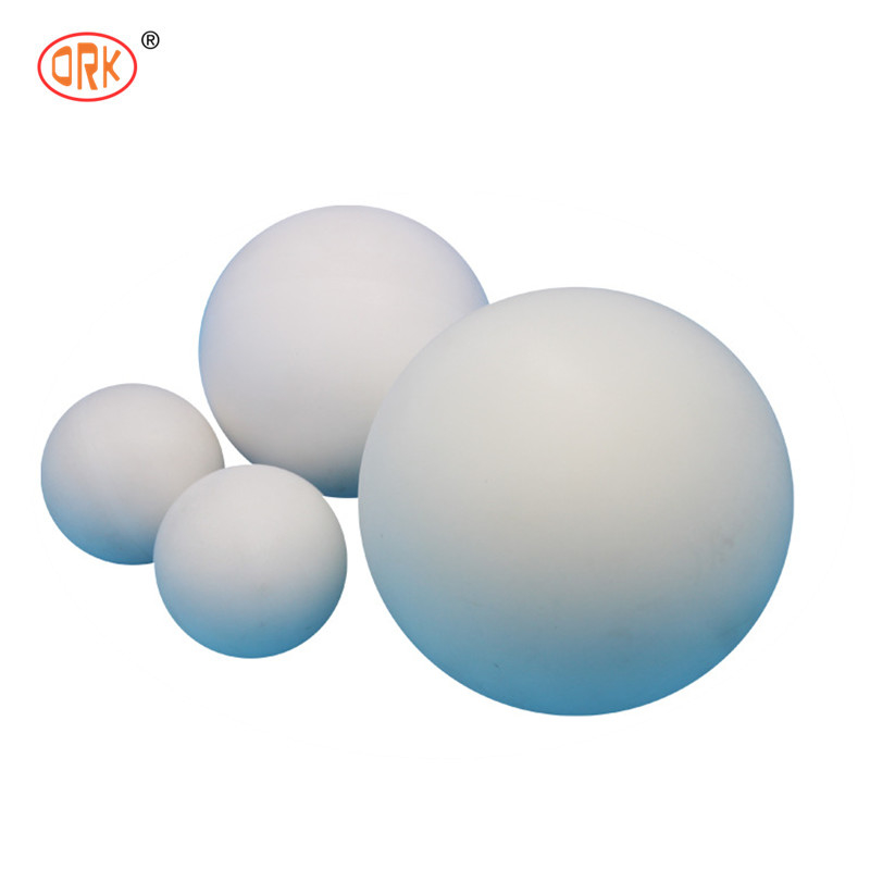 White Custom Non-Standard Good Tensile Strength and Elongation Nitrile Rubber Ball Cutting for Industrial Needs