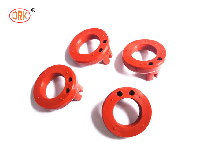 Red Shock-absorbing Silicone Automotive Rubber Gasket Seals O Ring for Vibration Control