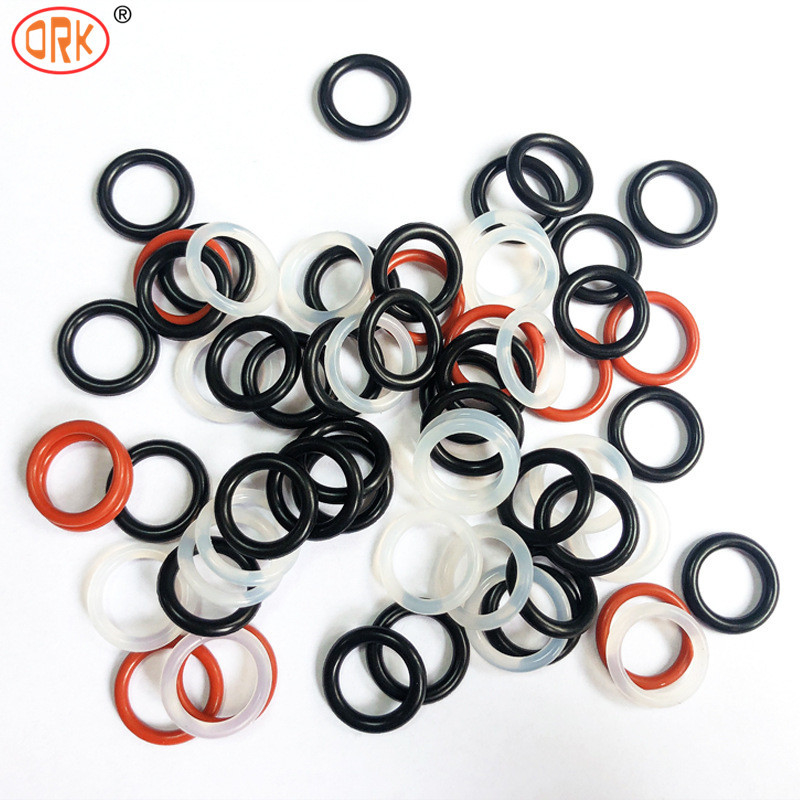 Rohs Compliant Plastic Pipe Rubber Seal Colorful Silicone O Ring Epdm Material FKM NBR