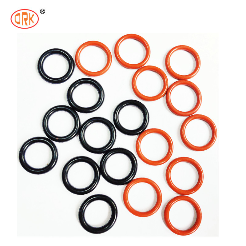 Rohs Compliant Plastic Pipe Rubber Seal Colorful Silicone O Ring Epdm Material FKM NBR