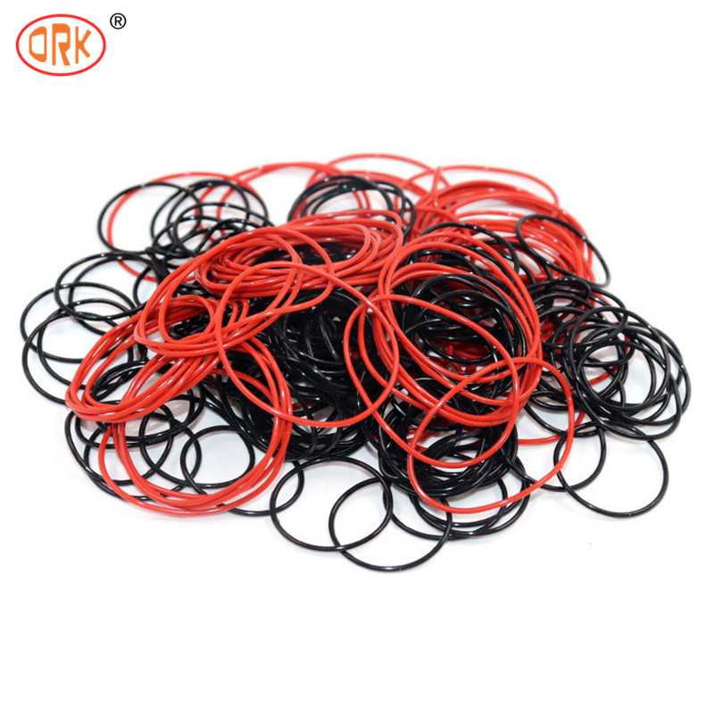 Red Elastomer O Ring EPDM FKM NBR 70 Shore Rubber O Ring Silicone High Seals Custom Size