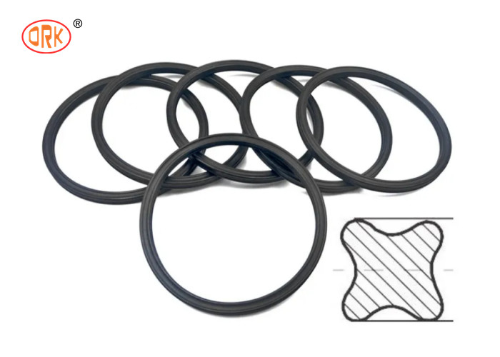 Custom X RINGS Rotary Pump Rubber Seal EPDM Nitrile Silicone Rubber Quad Ring Seal