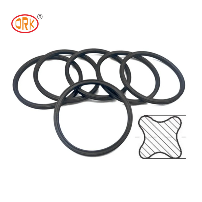 Quard Ring Hydraulic Oil Seal NBR 90 Shore X Ring Seal OEM For Mechanical Seal Burgmann