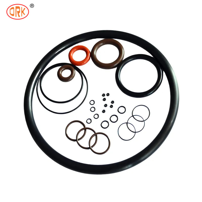 NBR 90 Shore AEM Pump Rubber Seal O Ring Customized Color EPDM FKM Elastomer
