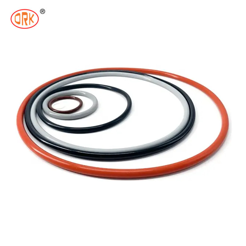 NBR 90 Shore AEM Pump Rubber Seal O Ring Customized Color EPDM FKM Elastomer